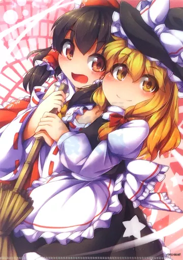 【東方Project】A4クリアファイル 博麗霊夢&霧雨魔理沙(ふんぼ) ニコニコ超会議2016 博麗神社例大祭 超濃縮版/安全地帯