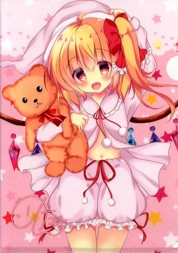 【東方Project】A4クリアファイル フランドール・スカーレット(りかたん☆) C95新刊購入特典/CARAMEL CRUNCH&メロンブックス