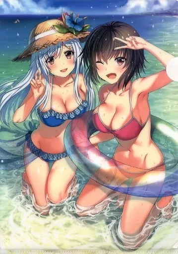 【オリジナル】A4クリアファイル ニー子＆いも子(アルデヒド) C92/軒下の猫屋