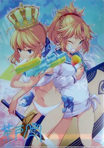 【Fate】複製サイン入りA4クリアファイル アルトリア・ペンドラゴン&モードレッド(茶戸) COMIC1☆11新刊購入特典/徒歩二分&メロンブックス