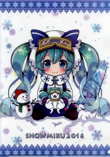 【ボーカロイド】A4クリアファイル SNOWMIKU2016ver 初音ミク(夕華ののこ) /コロコロうどん