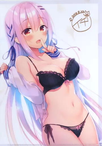 【オリジナル】複製サイン入りA4クリアファイル 黒下着(イチリ) C96新刊購入特典/23.4ド＆メロンブックス