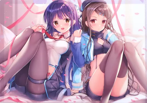【アズールレーン】A4クリアファイル マラニー&キンバリー(草草饅&花花捲) C96新刊購入特典/TwinBox&メロンブックス