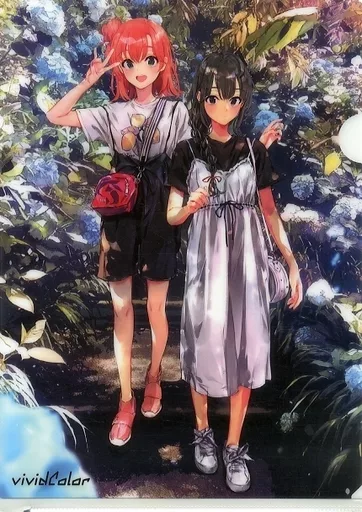 【やはり俺の青春ラブコメはまちがっている。】A4クリアファイル 雪ノ下雪乃＆由比ヶ浜結衣(ぽんかん8) C96/vividcolor