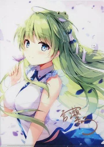 【東方Project】複製サイン入りA4クリアファイル 東風谷早苗(宮瀬まひろ) C96新刊購入特典/七色御伽草子&メロンブックス