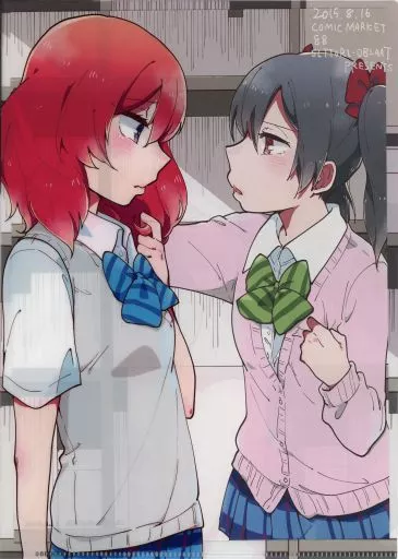 【ラブライブ!】B5壁ドンクリアファイル 矢澤にこ＆西木野真姫＆絢瀬絵里(たみふる) C88/しっとりオブラート