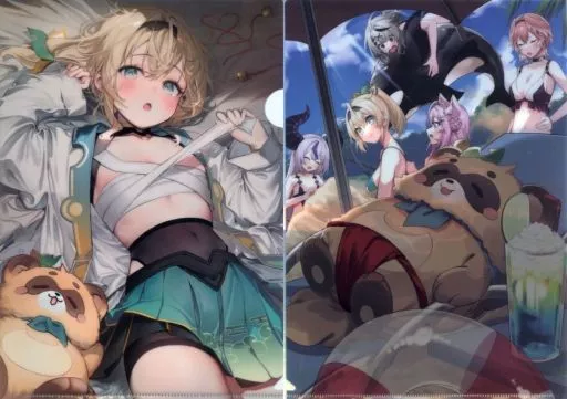 【バーチャルYoutuber】A4クリアファイルセット(うみぼうず) C100/きんにくぽよぽよ