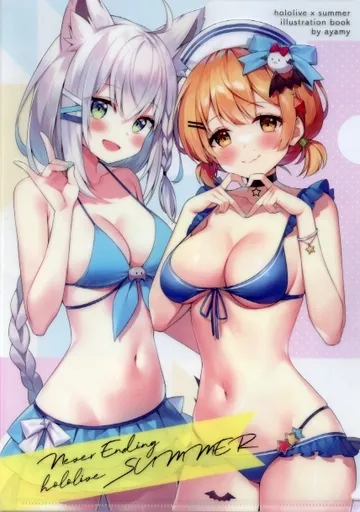 【バーチャルYoutuber】A4クリアファイル 白上フブキ＆夜空メル(あやみ) C100/ハチゴ＆ねこどーなつ