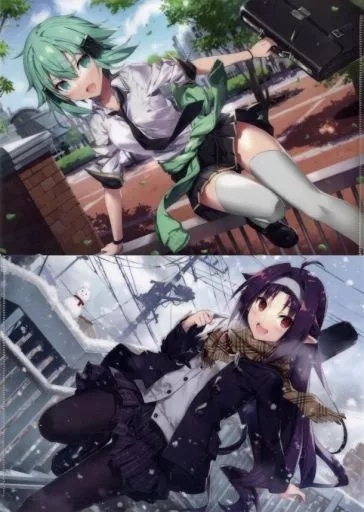 【ソードアートオンライン】A4クリアファイルセット シノン&ユウキ(我美蘭) C101/でぶねこ