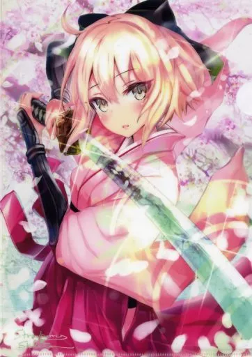【Fate シリーズ】A4クリアファイル 沖田総司(keepout) COMIC1☆11/strawberry★skeleton