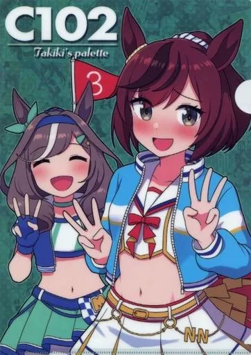 【ウマ娘 プリティーダービー】A4クリアファイル ナイスネイチャ＆マチカネタンホイザ(Takiki) C102/Takiki Palette