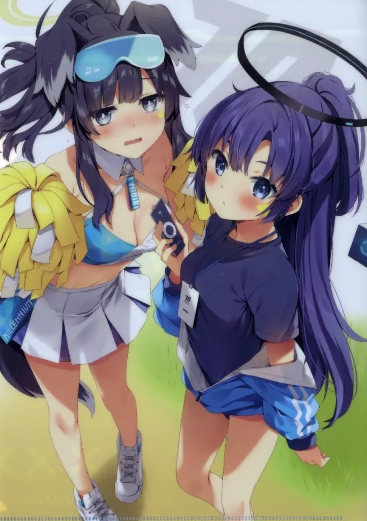 【ブルーアーカイブ】A4クリアファイル 猫塚ヒビキ＆早瀬ユウカ(えれっと) COMIC1☆23/うつらうららか＆いちごさいず