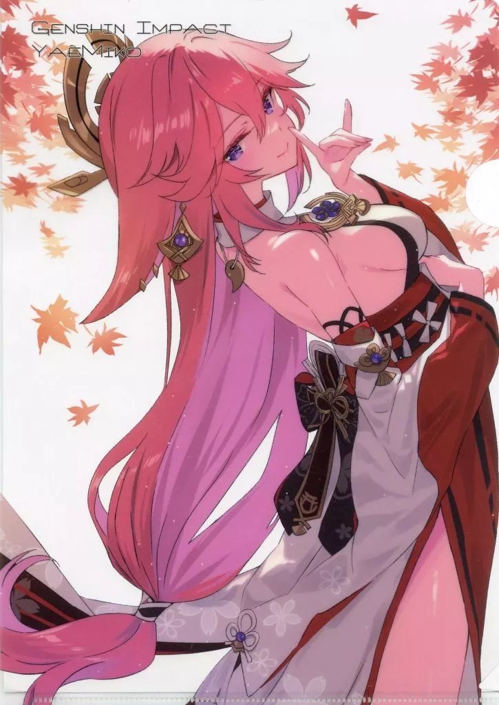 【原神-GENSHIN-】A4クリアファイル 八重神子(小林ちさと) サンシャインクリエイション 2025 Autumn/Pocky Factory