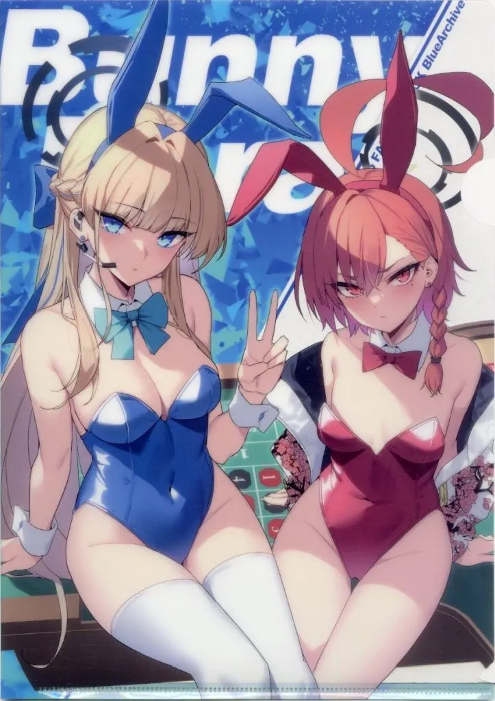 【ブルーアーカイブ】A4クリアファイル 飛鳥馬トキ＆美甘ネル(蒼咲ゆきな) C105/蒼く咲く花の凛