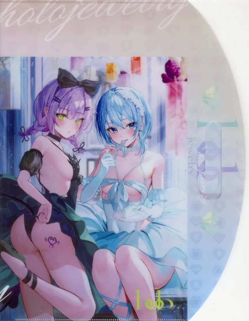 【ホロライブプロダクション】クリアファイルバッグ 常闇トワ&星街すいせい(さなだケイスイ) C105/じゃんじゃら丼