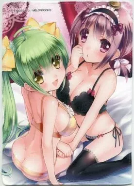 【めろんちゃん】マイクロファイバーハンドタオル めろんちゃん＆まろんちゃん(そりむらようじ) 2013年6月ポイント交換景品/メロンブックス
