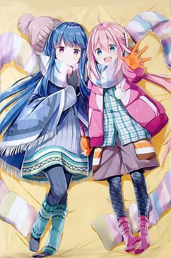 【ゆるキャン】ブランケット 志摩リン＆各務原なでしこ(なつめえり) C95/いちごさいず