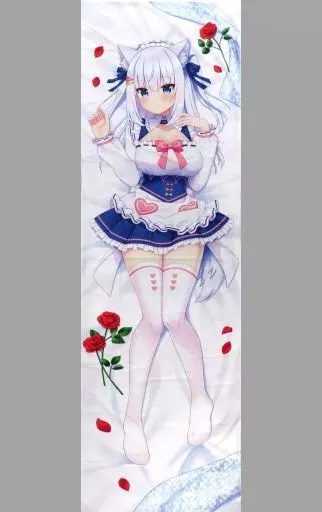 同人生活用品・バッグ・神社関連　【バーチャルYouTuber】抱き枕カバー メイド服・ドレス衣装版 白雪みしろ(姫咲ゆずる) /のりプロ