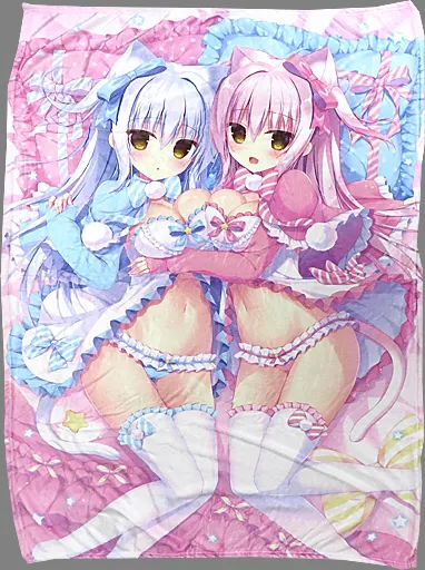 駿河屋 -<中古>【オリジナル】双子の白猫ちゃんBIGもふもふ 