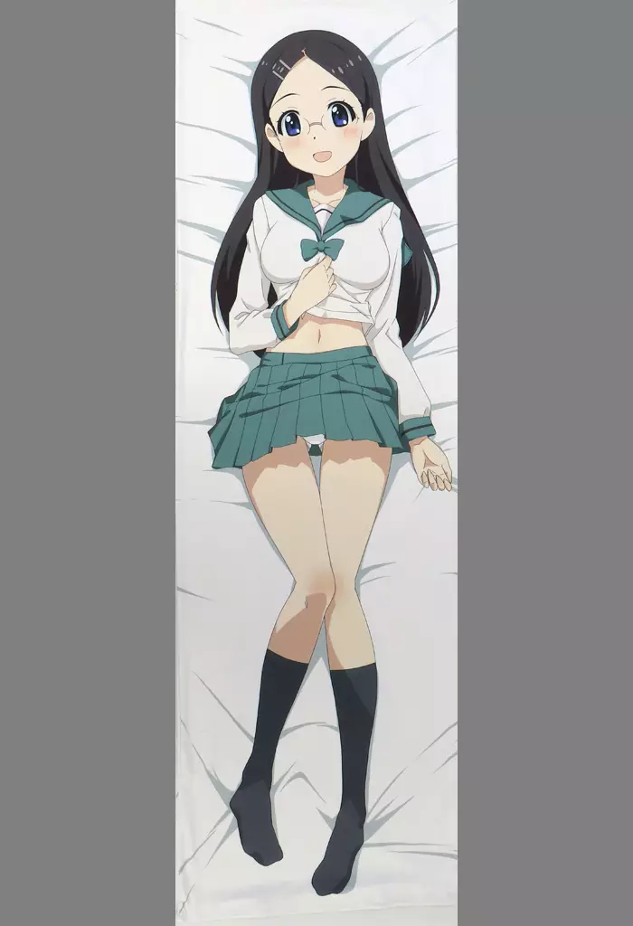 【ヤマノススメ】かえでさん抱き枕カバー アクアヴェール版 斉藤楓(富士浅間堂作画部) /富士浅間堂(本体不備(中))
