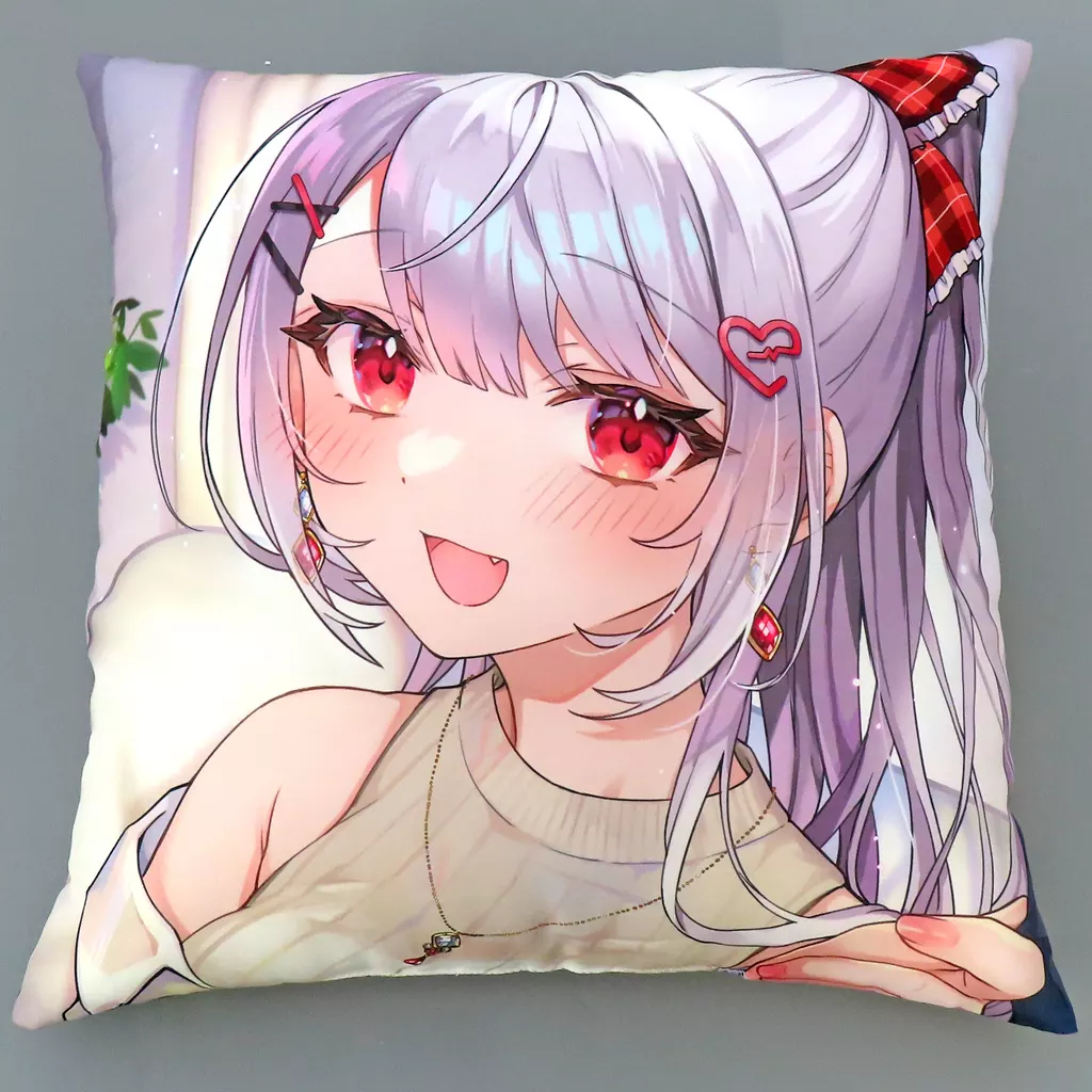 【バーチャルYoutuber】スクエアクッション 花宮莉歌(昏々アリア) 誕生日記念グッズ2024/莉歌まーけっと!