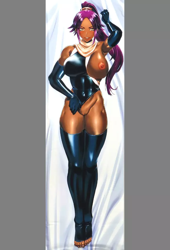 【BLEACH】光速の黒猫抱き枕カバー A&C-通常&セーター版 四楓院夜一(猪豚) /一本満足枕