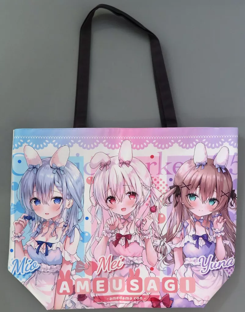 同人生活用品・バッグ・神社関連　【オリジナル】ビッグトートバッグ めい＆ゆな＆みお（飴玉コン） C105/あめうさぎ