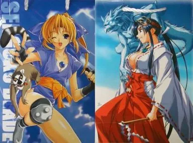 【戦国ブレード】紙袋 こより＆ユーニス(鈴平ひろ) 2002 summer/HEART WORK