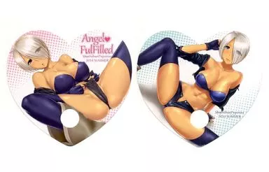 【ザ・キング・オブ・ファイターズ】ハート型うちわ アンヘル(さんぢぇるまん・猿) C86/新日本ペプシ党