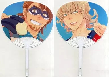 【TIGER＆BUNNY】両面あおぎバディうちわ 鏑木・T・虎徹＆バーナビー・ブルックスJr.(もっこり) C88/一生に一度!