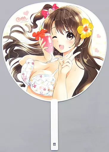 【よろず】大型うちわ 島村卯月＆ジータ＆フェザー(つかこ) C90/くりもも