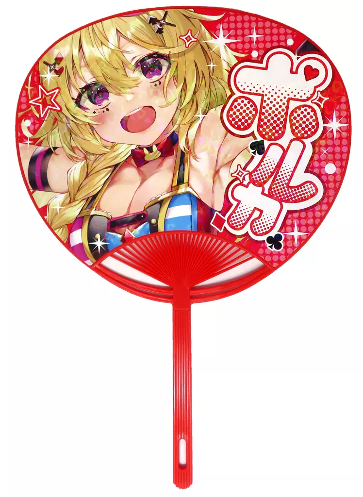 【バーチャルYoutuber】推しうちわ 尾丸ポルカ(こうましろ) C104/Traco Strawberry
