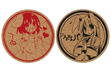 【東方Project】コルクコースター2枚セット 鈴仙・優曇華院・イナバ＆因幡てゐ(くりから) /といぼっくす