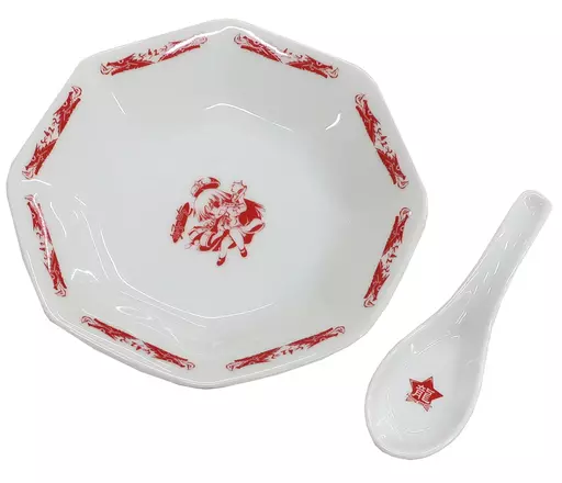 【東方Project】中国炒飯(炒飯用八角皿&レンゲセット) 紅美鈴(深い) C74/komkom.com