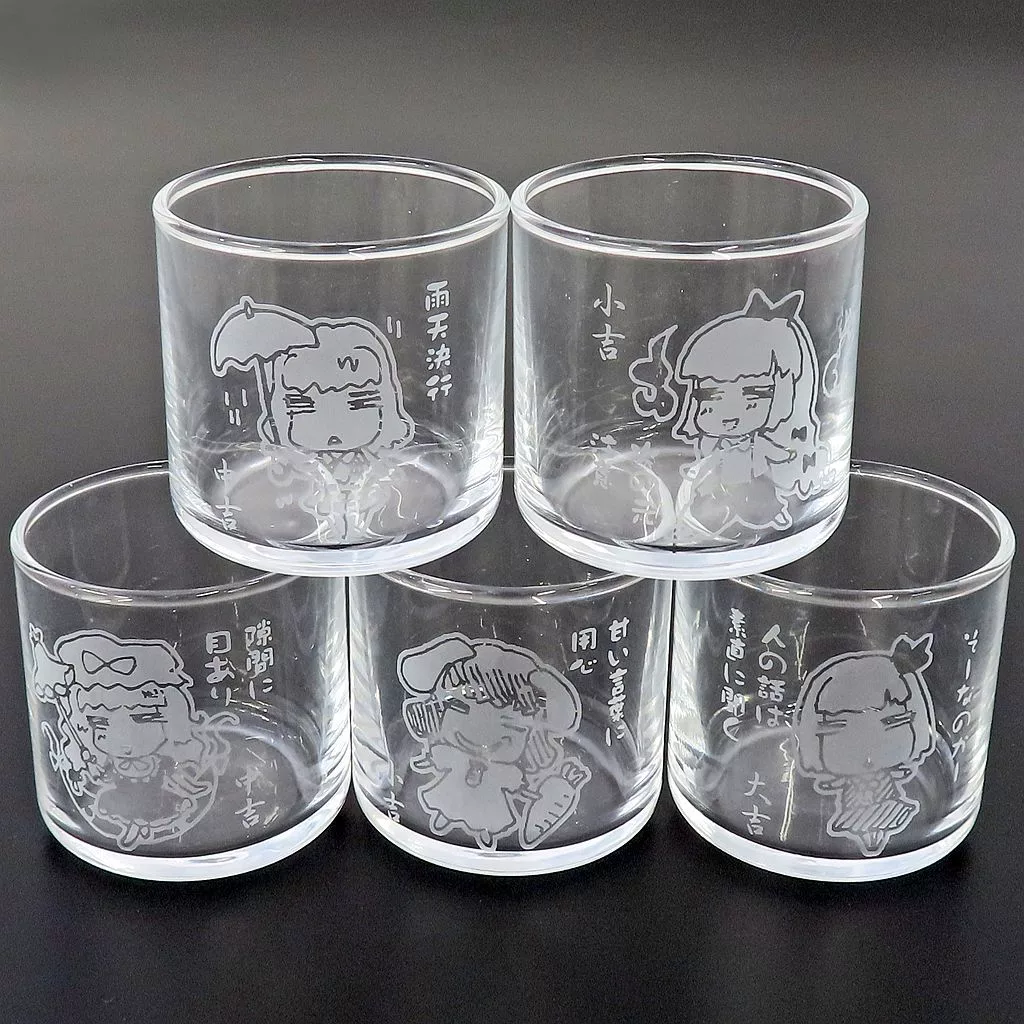 【東方Project】おみくじトレーディンググラス5個セット /ぎやまん亭