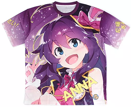 【アイドルマスター】杏奈Tシャツ パープル XLサイズ 望月杏奈(おつまみ＆宮本スモーク) C89/ReDrop