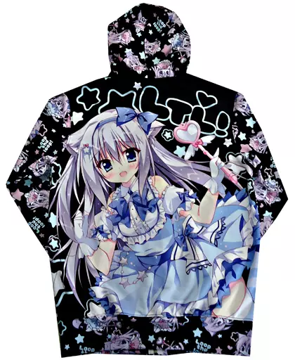 C93 LOOPTHELOOP! へるるん フルグラパーカー 駿河屋 -<中古>【オリジナル】フルグラパーカー ブラック