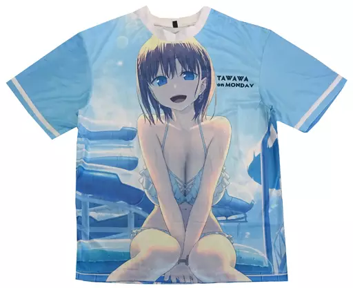 【月曜日のたわわ】フルグラフィックTシャツ Lサイズ アイちゃん(比村奇石) 2018.8/比村乳業