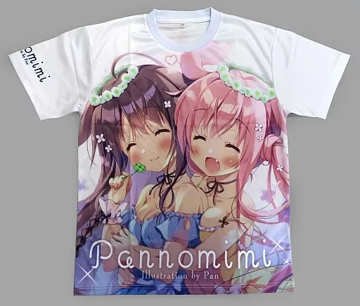 【オリジナル】ゆきみつきみのしあわせフルグラTシャツ Lサイズ(ぱん) エアコミケC98/ぱんのみみ