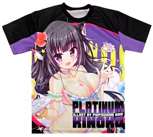 【オリジナル】Tシャツ コトラ(ぴこぴこぐらむ) 2019/プラチナきのこ