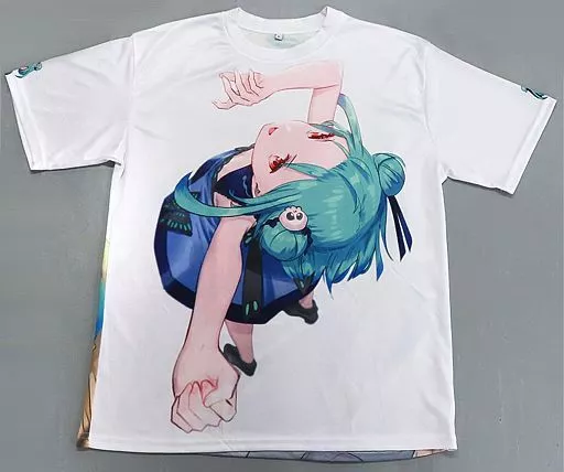 【バーチャルYouTuber】Tシャツ Lサイズ 潤羽るしあ(やすゆき) ホロクル/紙切ればさみ