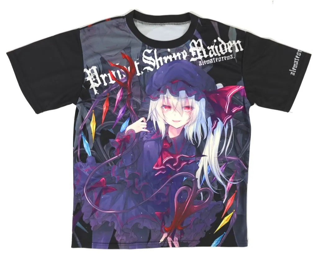 【東方project】フルグラフィックTシャツ Lサイズ 黒 フランドール・スカーレット(小林由高) こみっく★トレジャー30/アレマテオレマ
