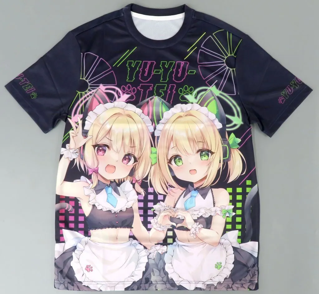 【ブルーアーカイブ】フルグラフィックTシャツ XLサイズ 才羽モモイ＆才羽ミドリ(水上凛香) C106/悠々亭