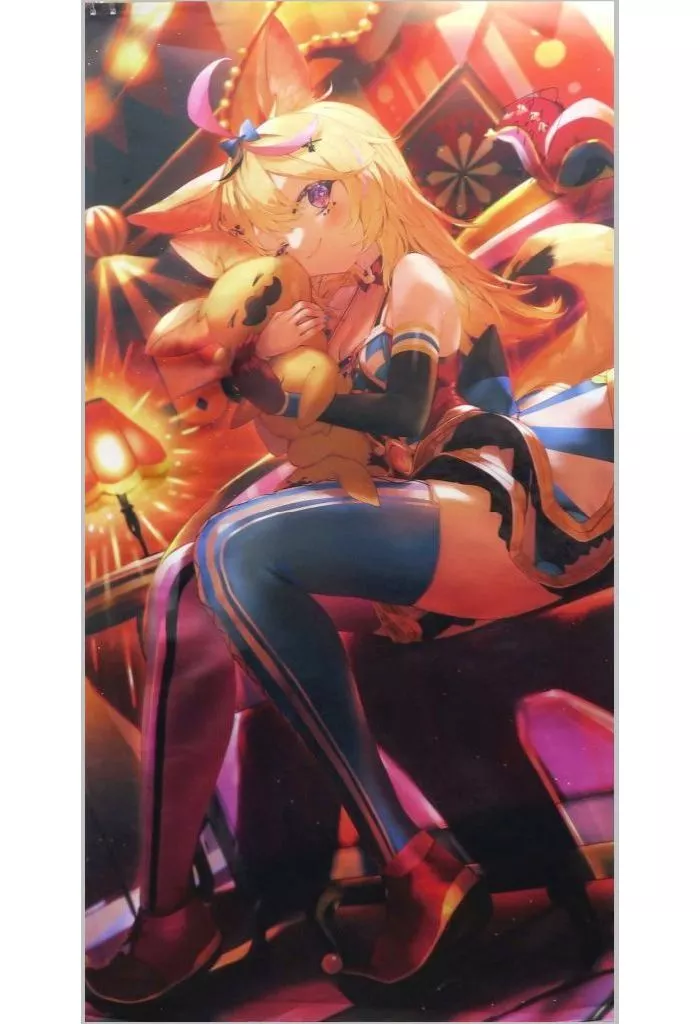 [直筆サイン入り]【ホロライブプロダクション】尾丸ポルカちゃんほぼ！？等身大布ポスター(こうましろ) C107/Traco Strawberry