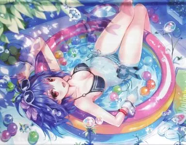 【めろんちゃん】B2ダブルスエードタペストリー ブラックれもん(黒谷忍) C86/メロンブックス