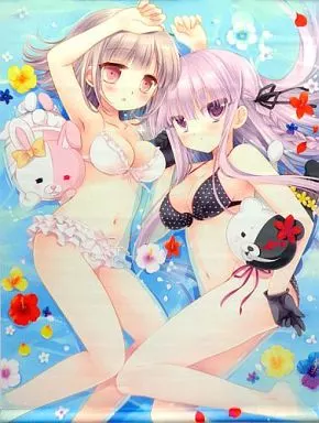 【ダンガンロンパ】B2タペストリー 霧切響子＆七海千秋＆モノクマ＆モノミ(桜沢いづみ＆ミヤスリサ) サンシャインクリエイション60/CHRONOLOG＆D・N・A.Lab.
