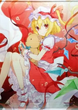 【東方Project】フラン&ベアー B0タペストリー フランドール・スカーレット(6U☆) 2014.10/comプランニング(本体不備(中))