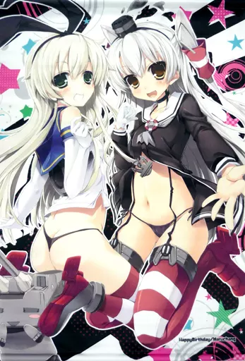 【艦隊これくしょん～艦これ～】B2タペストリー 島風＆天津風(丸ちゃん。) COMIC1☆8/Happy Birthday