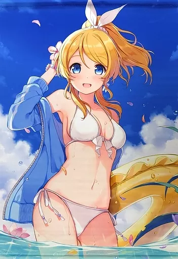 【ラブライブ!】サマーえりちB2タペストリー 絢瀬絵里(6U☆) COMIC1☆10/ETERNAL LAND