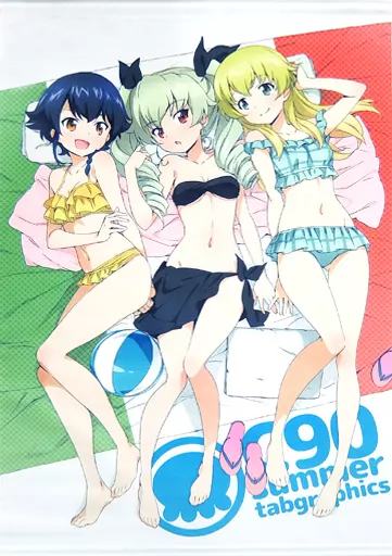 【ガールズ＆パンツァー】B2タペストリー ペパロニ＆アンチョビ＆カルパッチョ(かんざきひろ) C90/tabgraphics